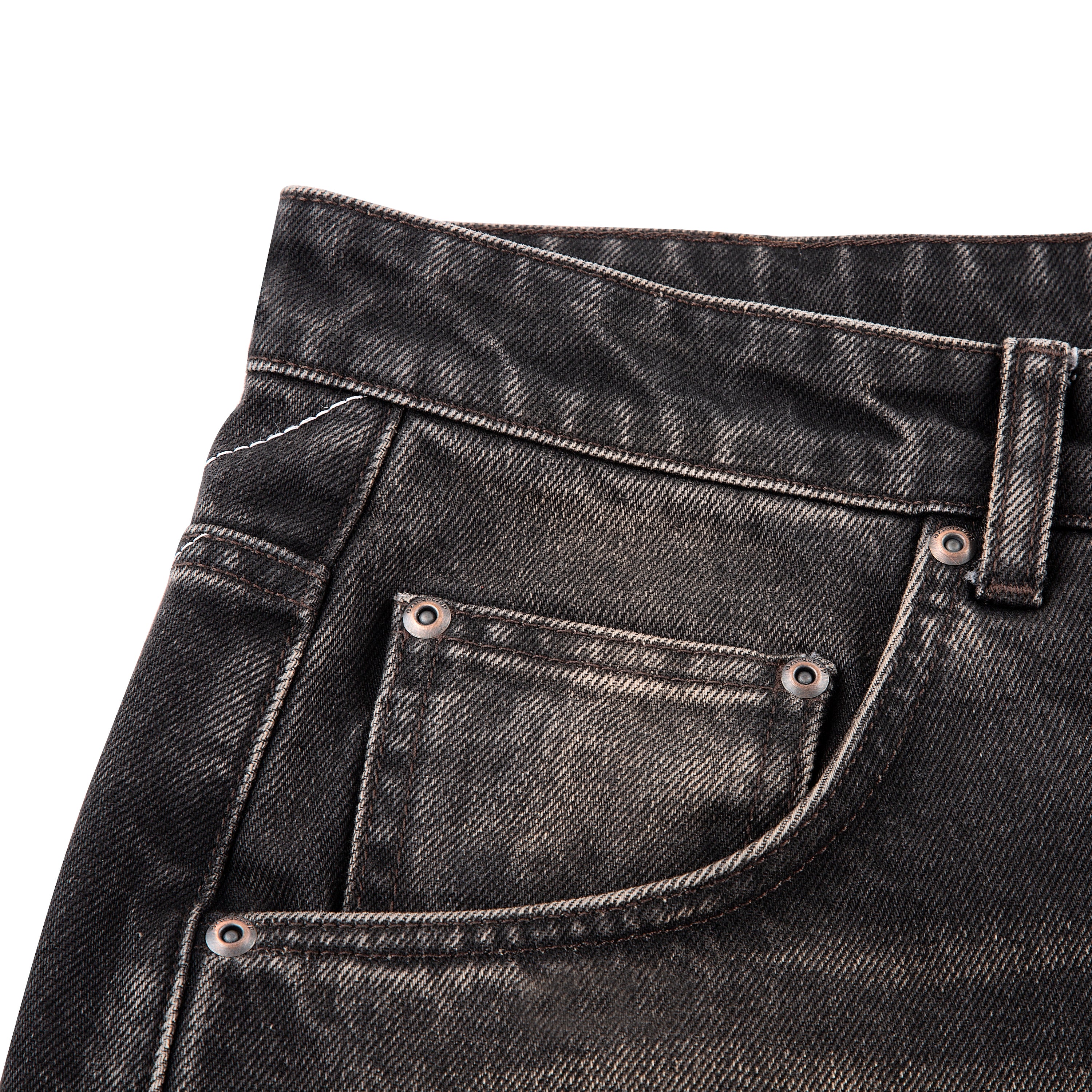 "awakening" Jorts brown tint-Coordom