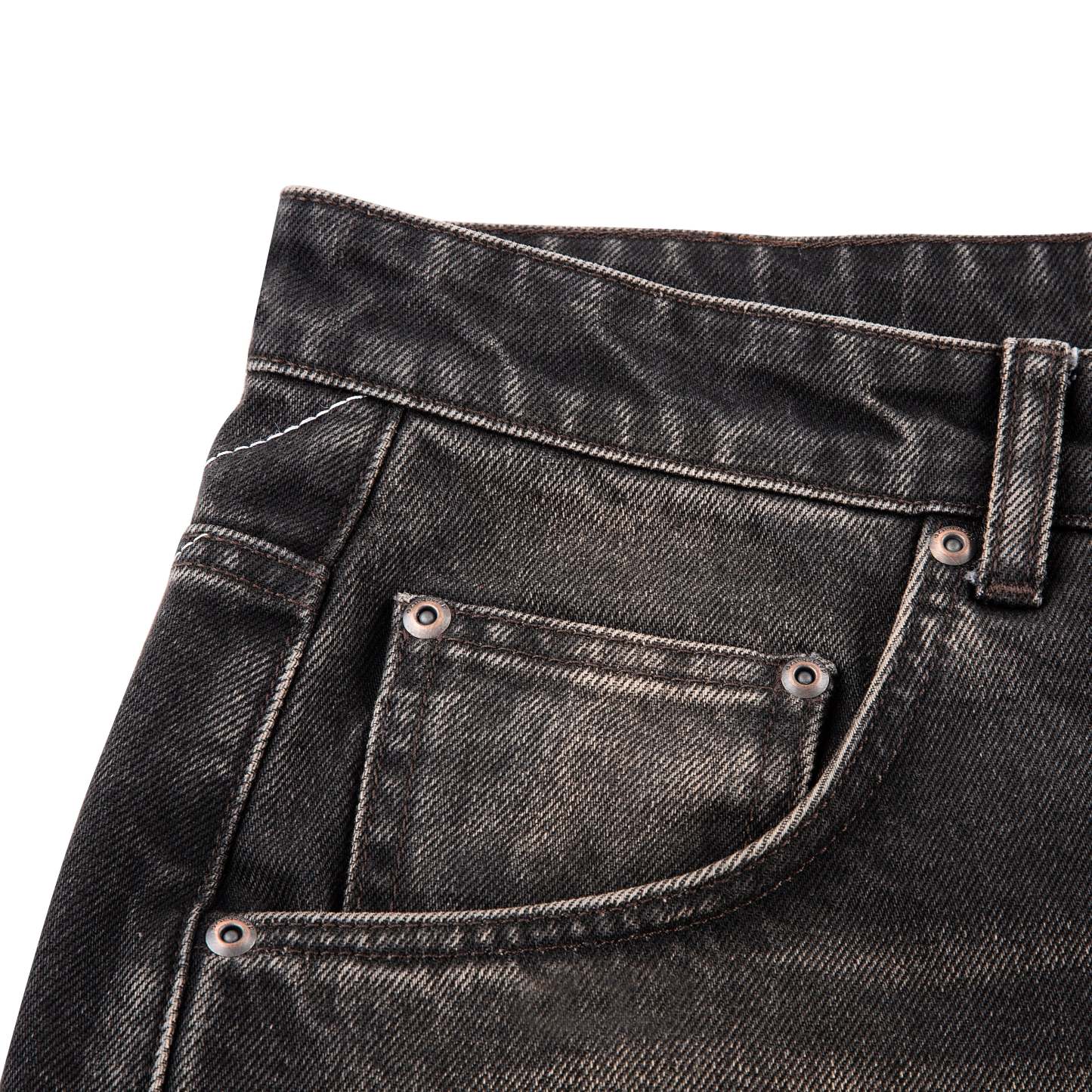 "awakening" Jorts brown tint-Coordom