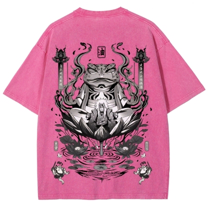 Jiraiya Unisex Fit Washed T-Shirt 2510008383-Coordom
