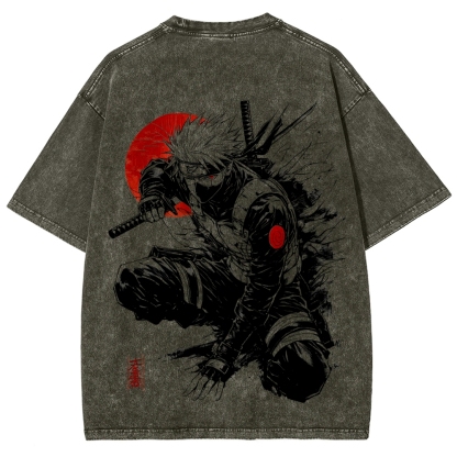 Naruto Unisex Fit Washed T-Shirt 2511024505-Coordom