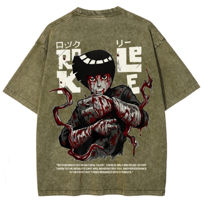 Naruto Unisex Fit Washed T-Shirt 2602007501-Coordom