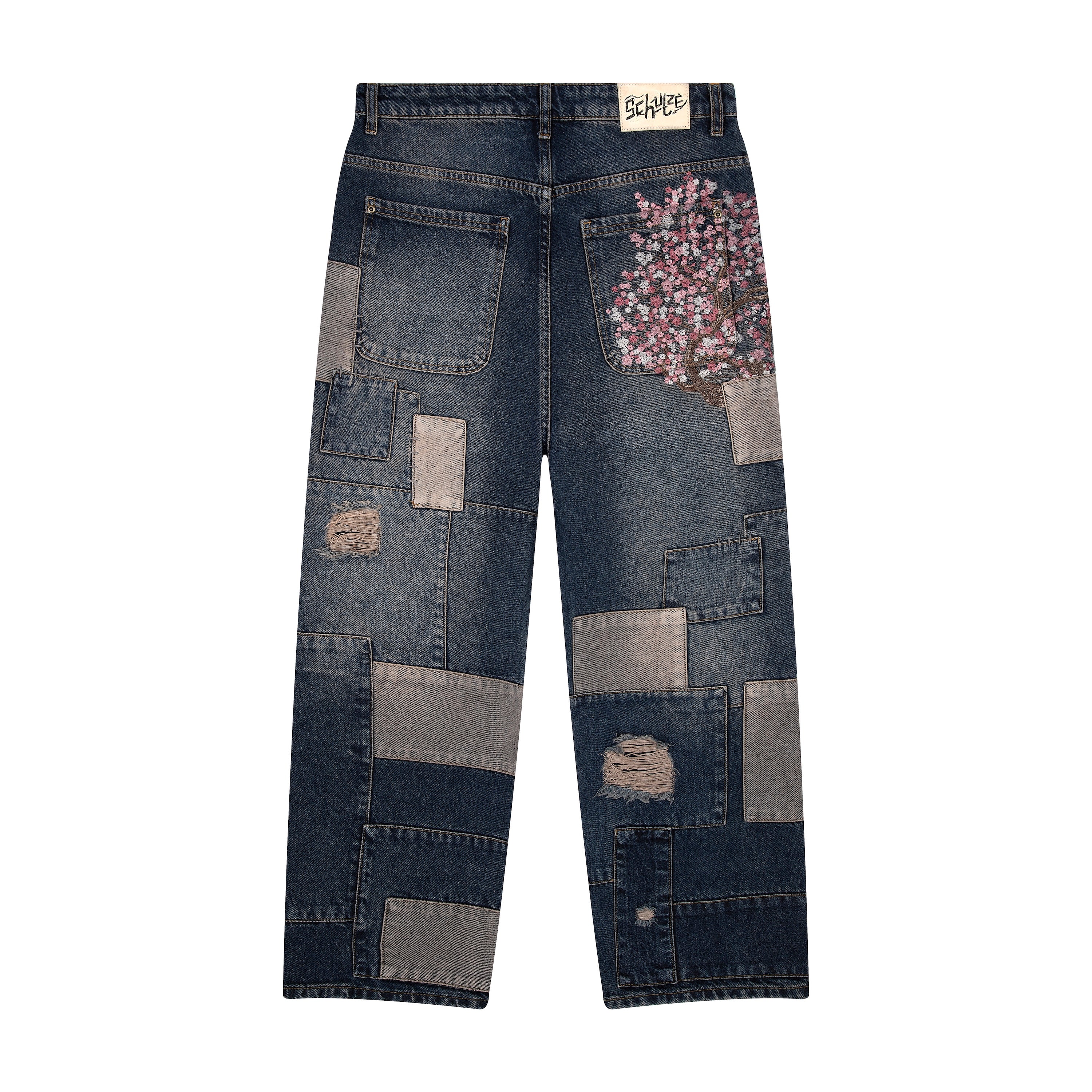 "blossom v2" patchwork Denim dark indigo-Coordom