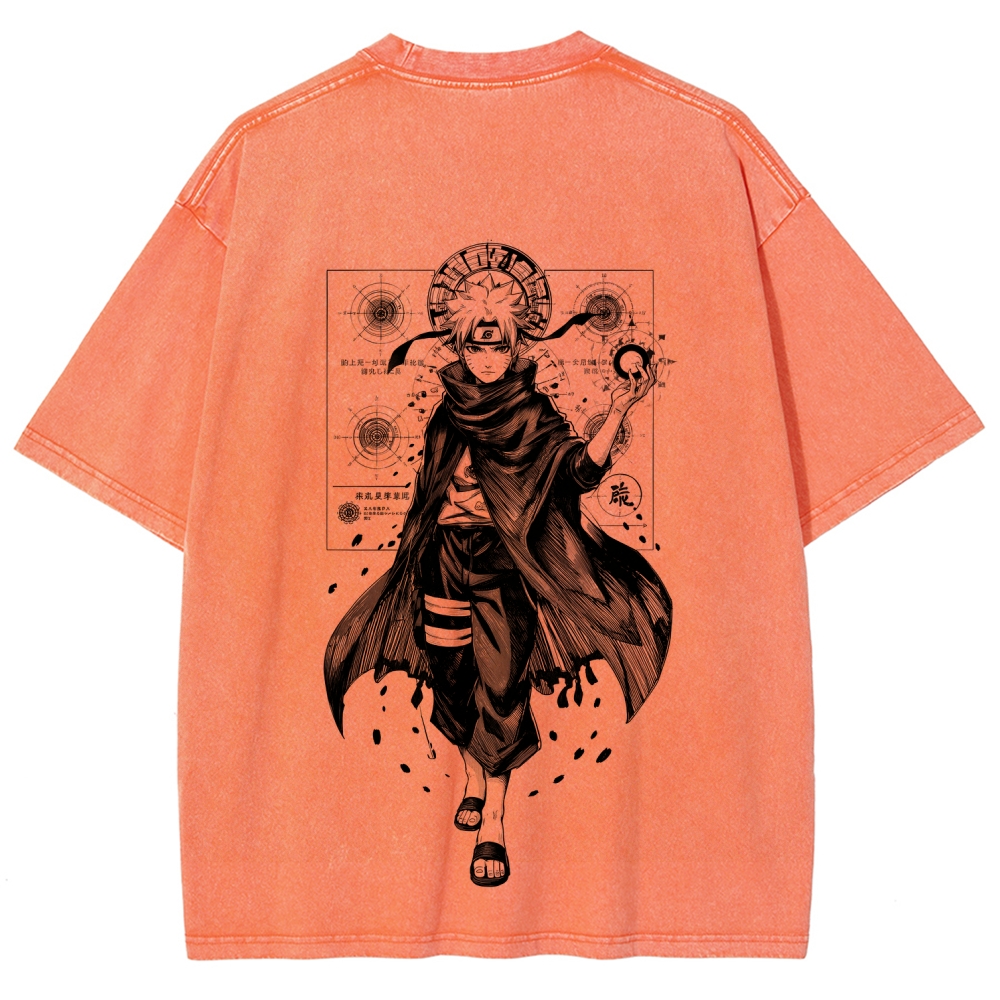 Naruto Unisex Fit Washed T-Shirt 2508017073-Coordom