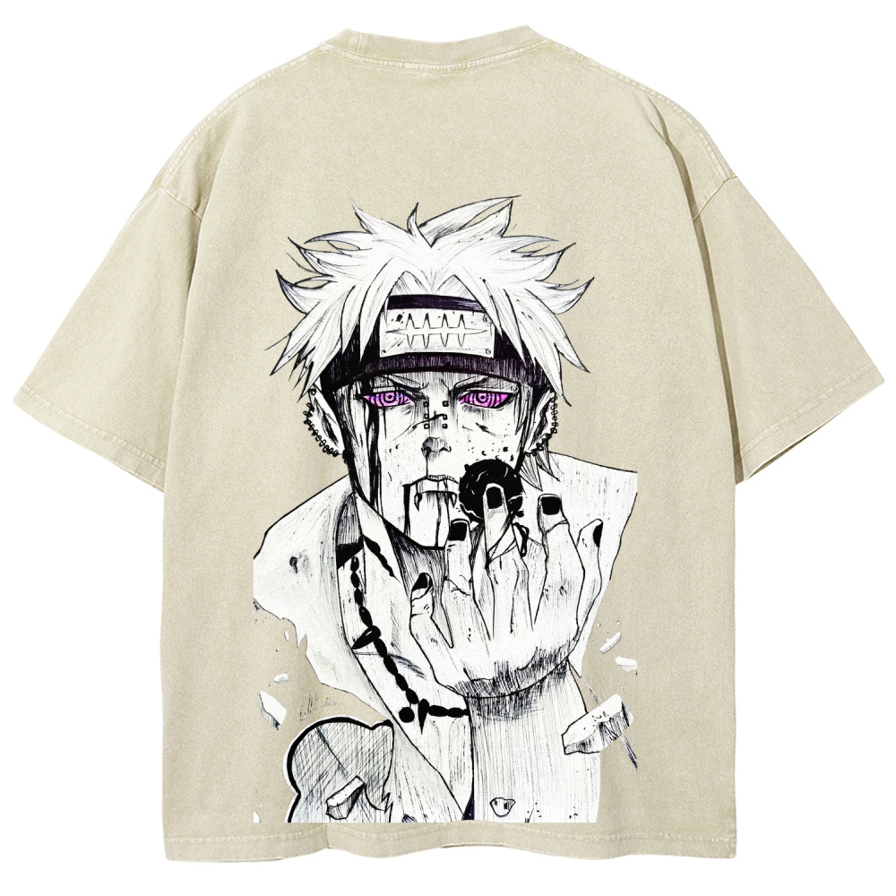 Naturo Unisex Fit Washed T-Shirt 2507024103-Coordom