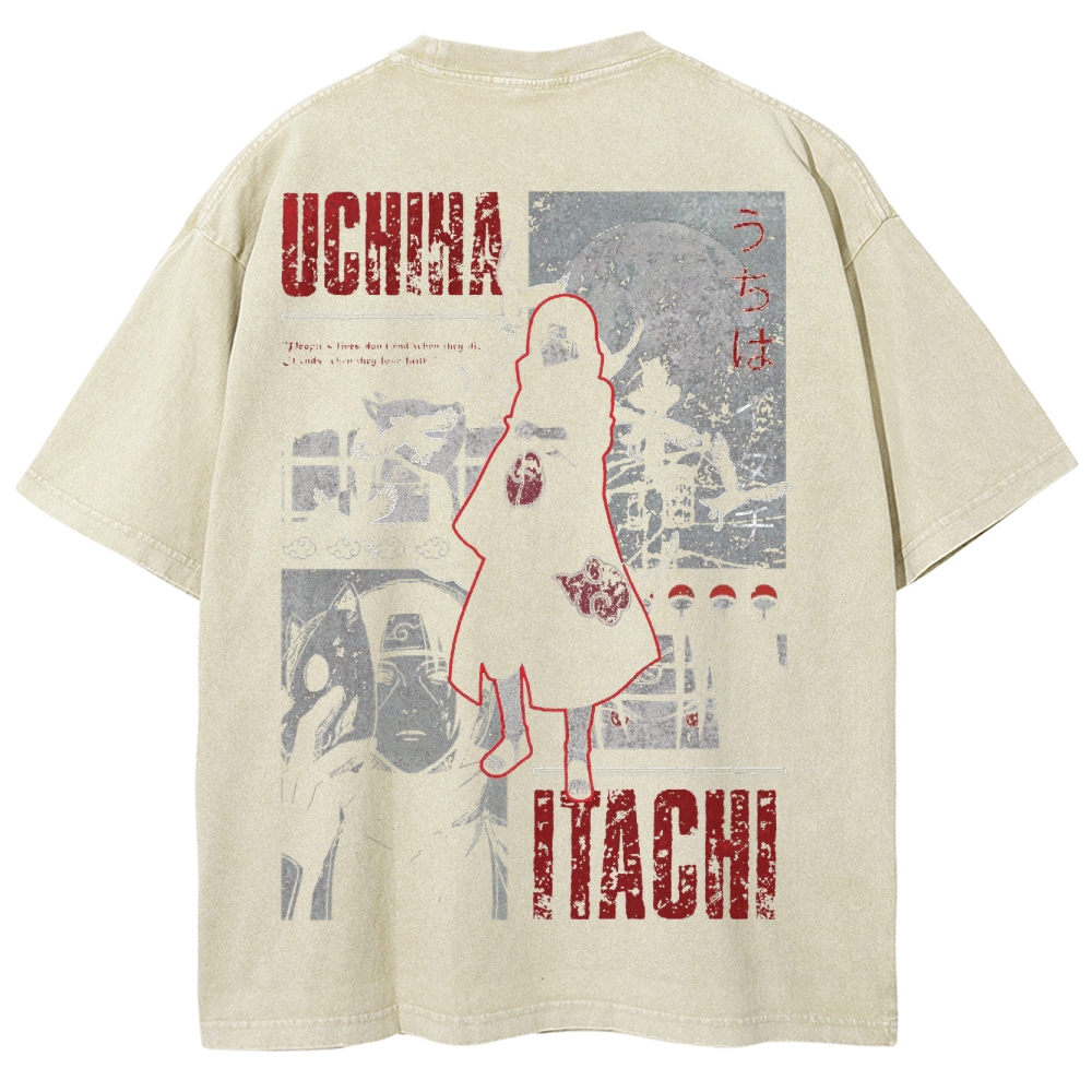 Naruto Unisex Fit Washed T-Shirt 2502003554-Coordom