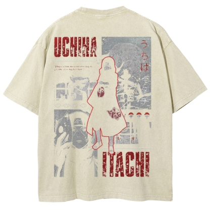 Naruto Unisex Fit Washed T-Shirt 2502003554-Coordom