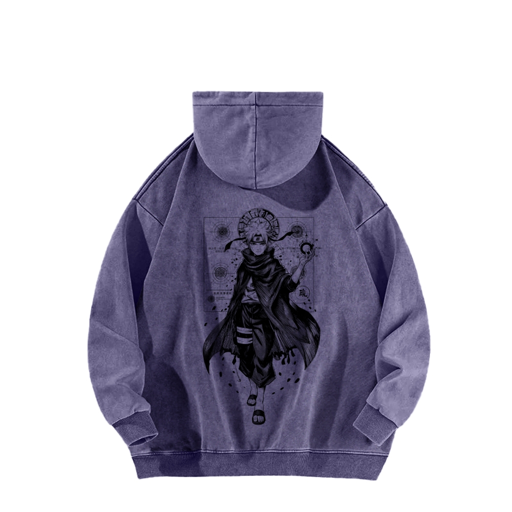 Naruto Casual Washed Hoodie 2509012969-Coordom