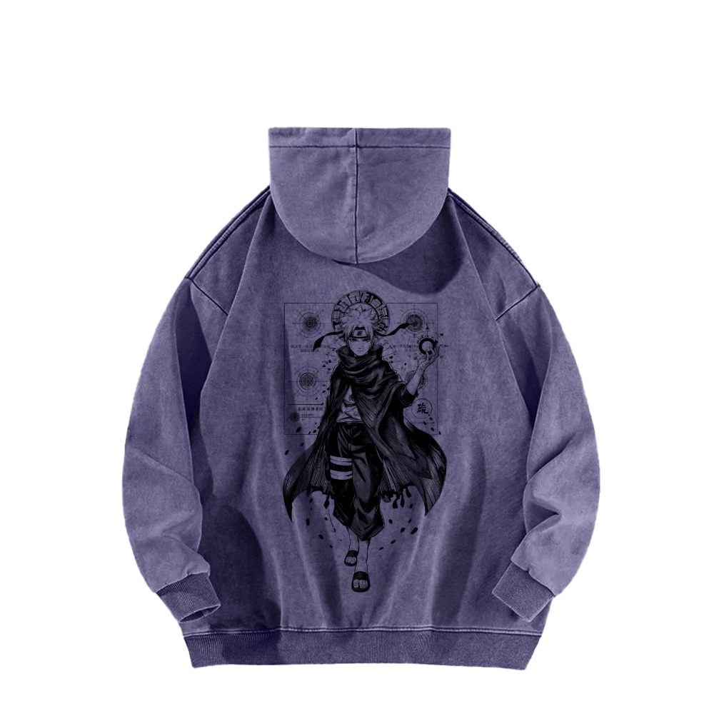 Naruto Casual Washed Hoodie 2509012969-Coordom