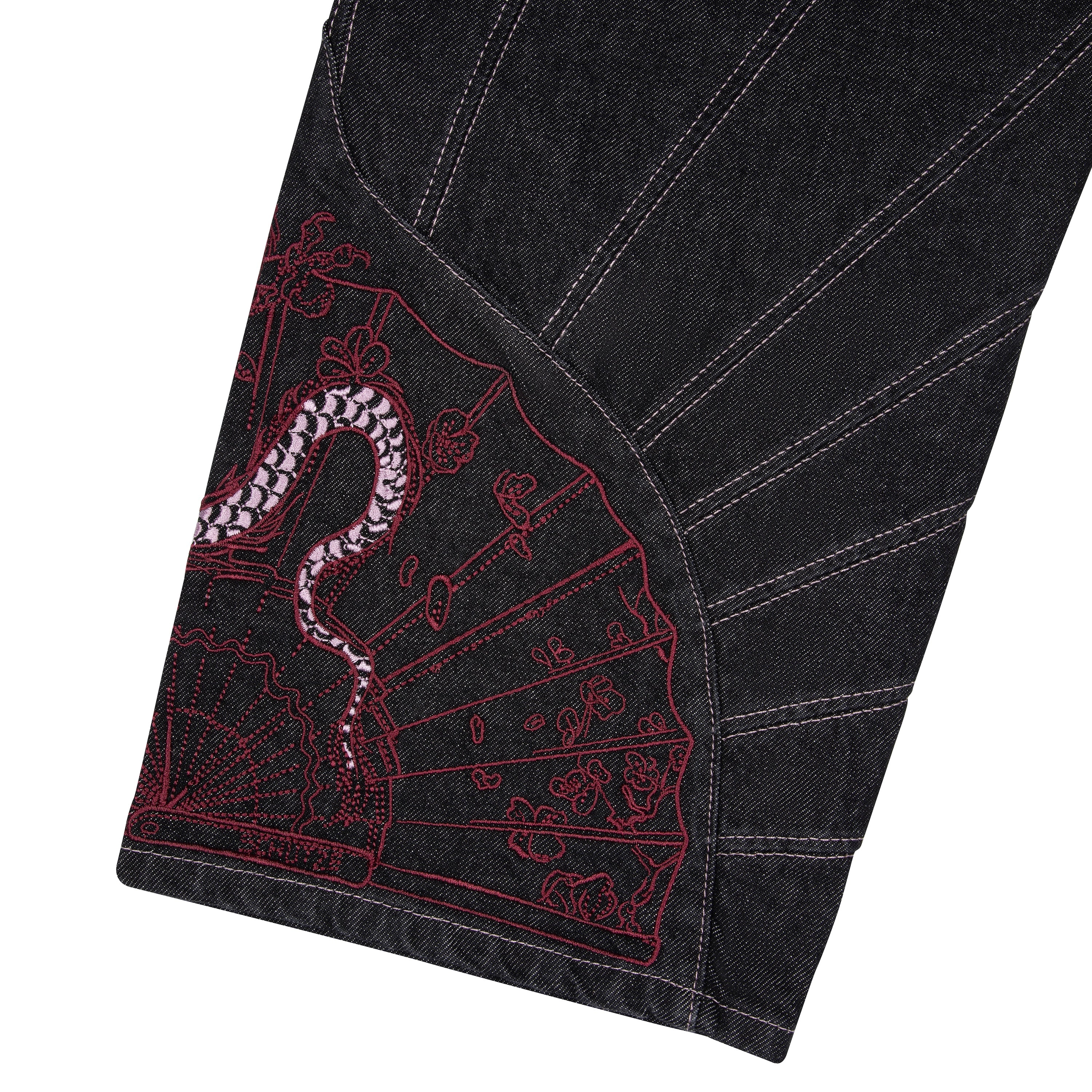 "yakuza" raw Denim black 03-Coordom