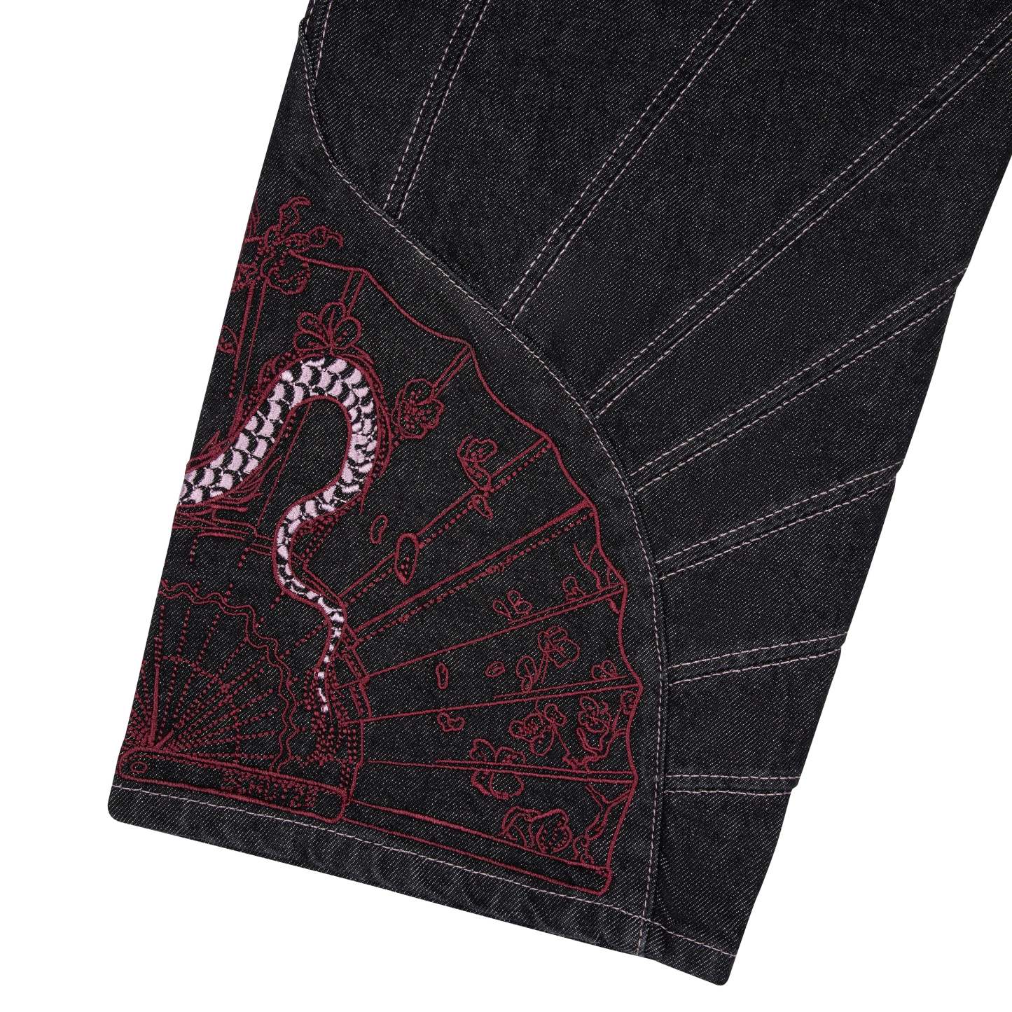 "yakuza" raw Denim black 03-Coordom