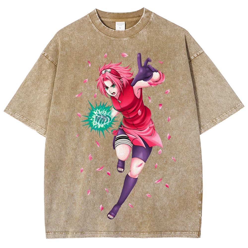 Naruto Unisex Fit Washed T-Shirt 2507030119-Coordom