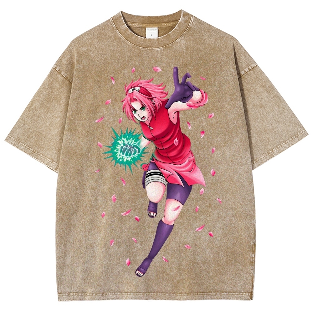 Naruto Unisex Fit Washed T-Shirt 2507030119-Coordom
