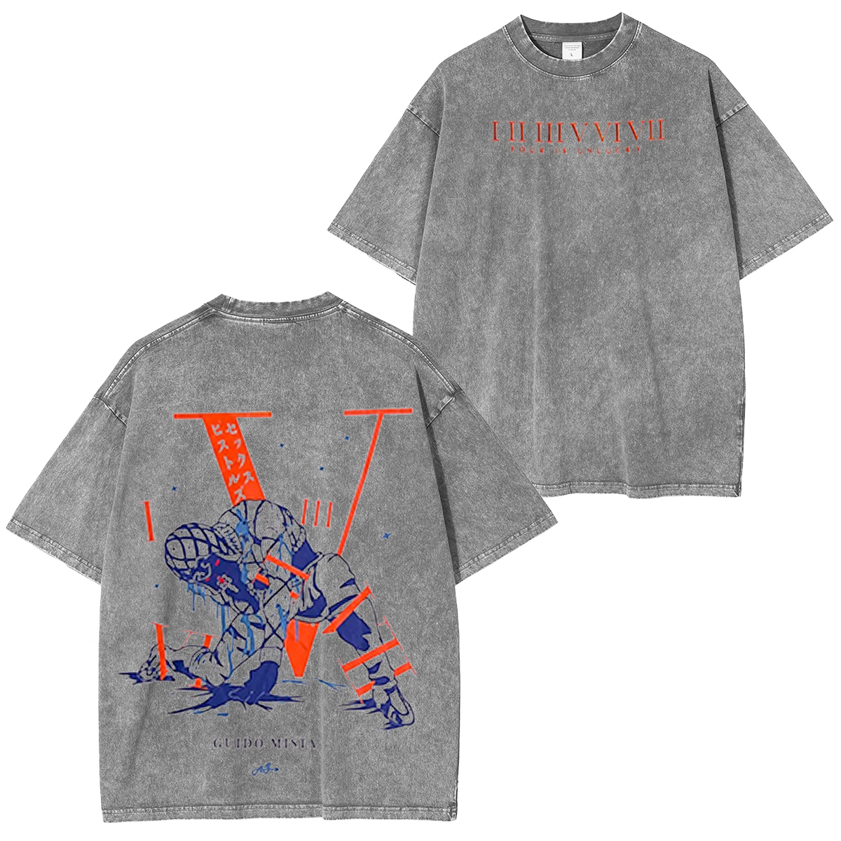 JoJo's Bizarre Adventure Washed T-shirt/Crewneck/Hoodie-Coordom