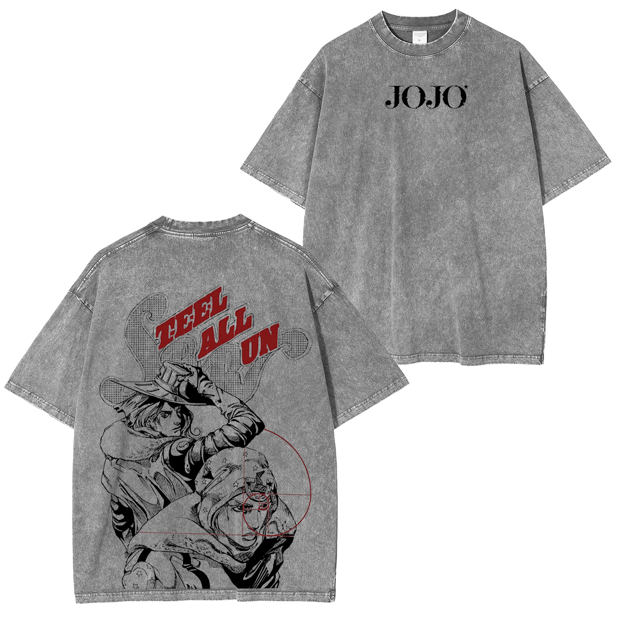 JoJo's Bizarre Adventure Washed T-shirt/Crewneck/Hoodie-Coordom