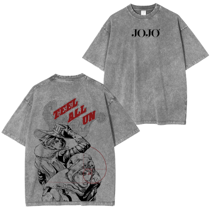 JoJo's Bizarre Adventure Washed T-shirt/Crewneck/Hoodie-Coordom