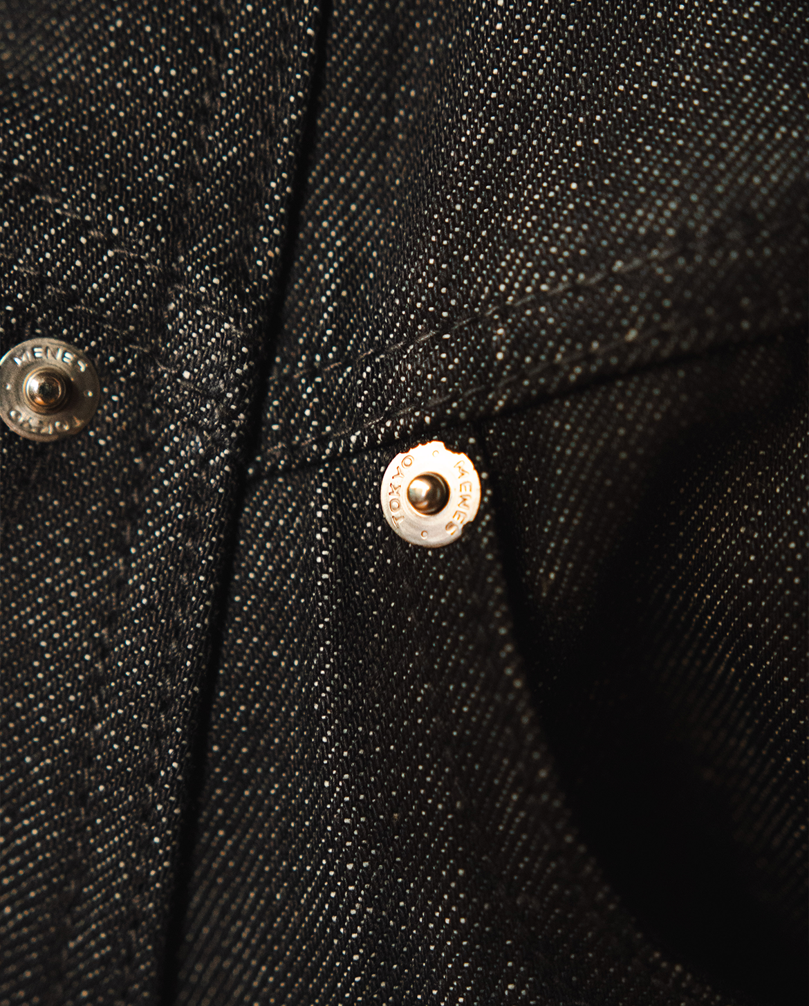 MENES Janome Raw Baggy Jeans - Black-Coordom