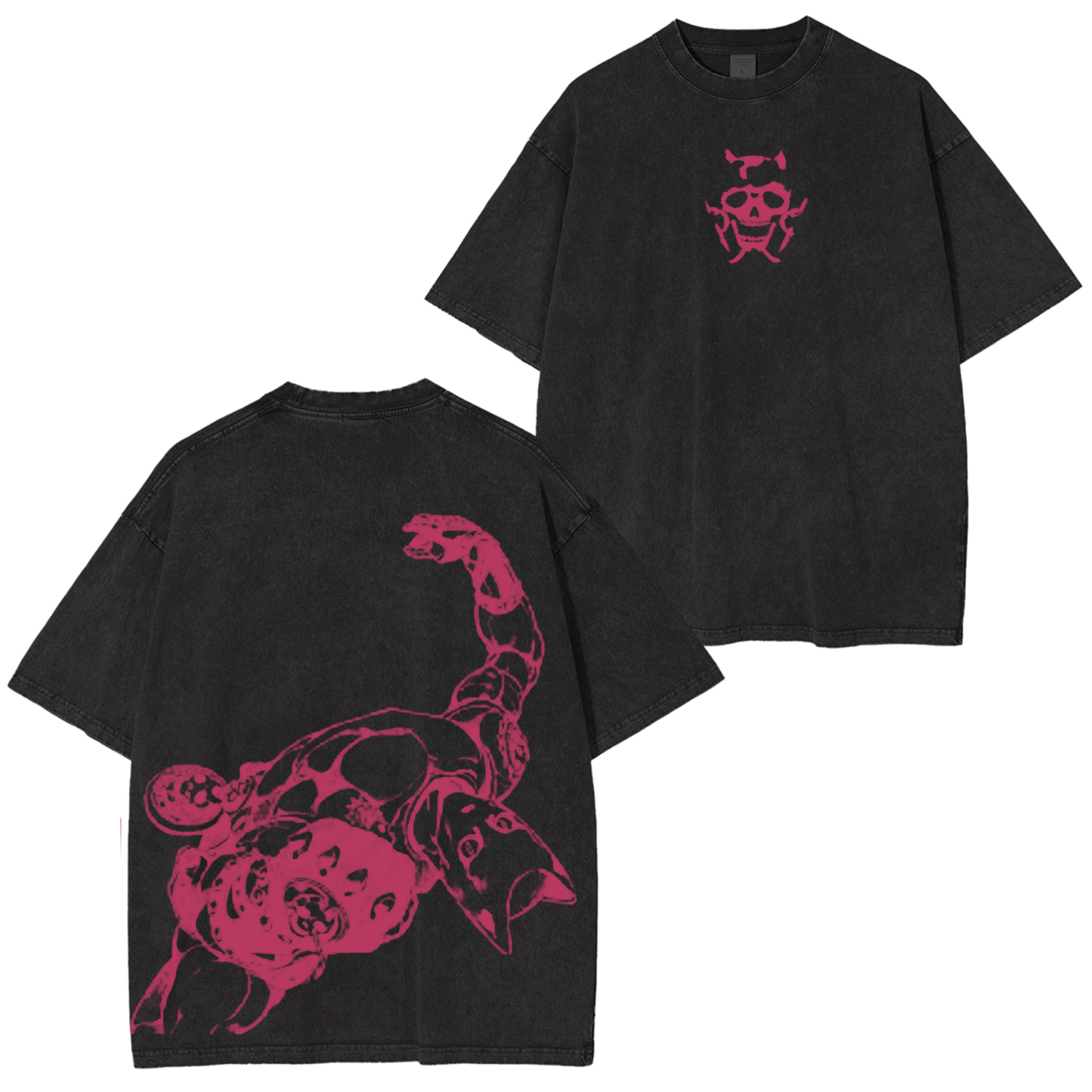 Jojo's Bizarre Adventure Killer Queen Vintage Unisex Washed T-Shirt-Coordom