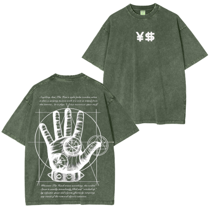 Jojo Cat Plant Vintage Washed Unisex T-Shirt-Coordom