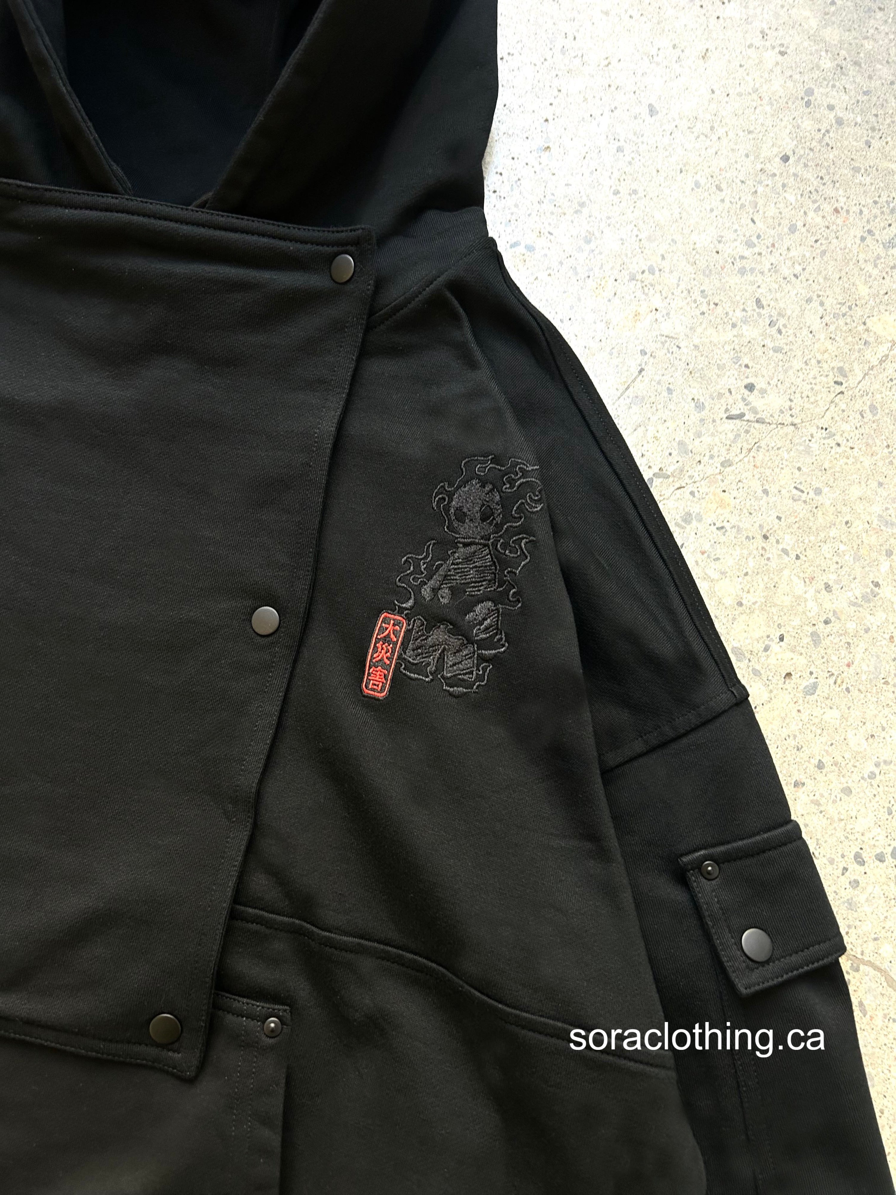 "Flame" Hoodie Black-Coordom