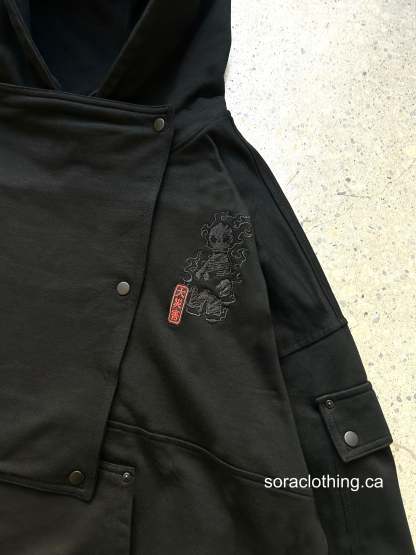 "Flame" Hoodie Black-Coordom