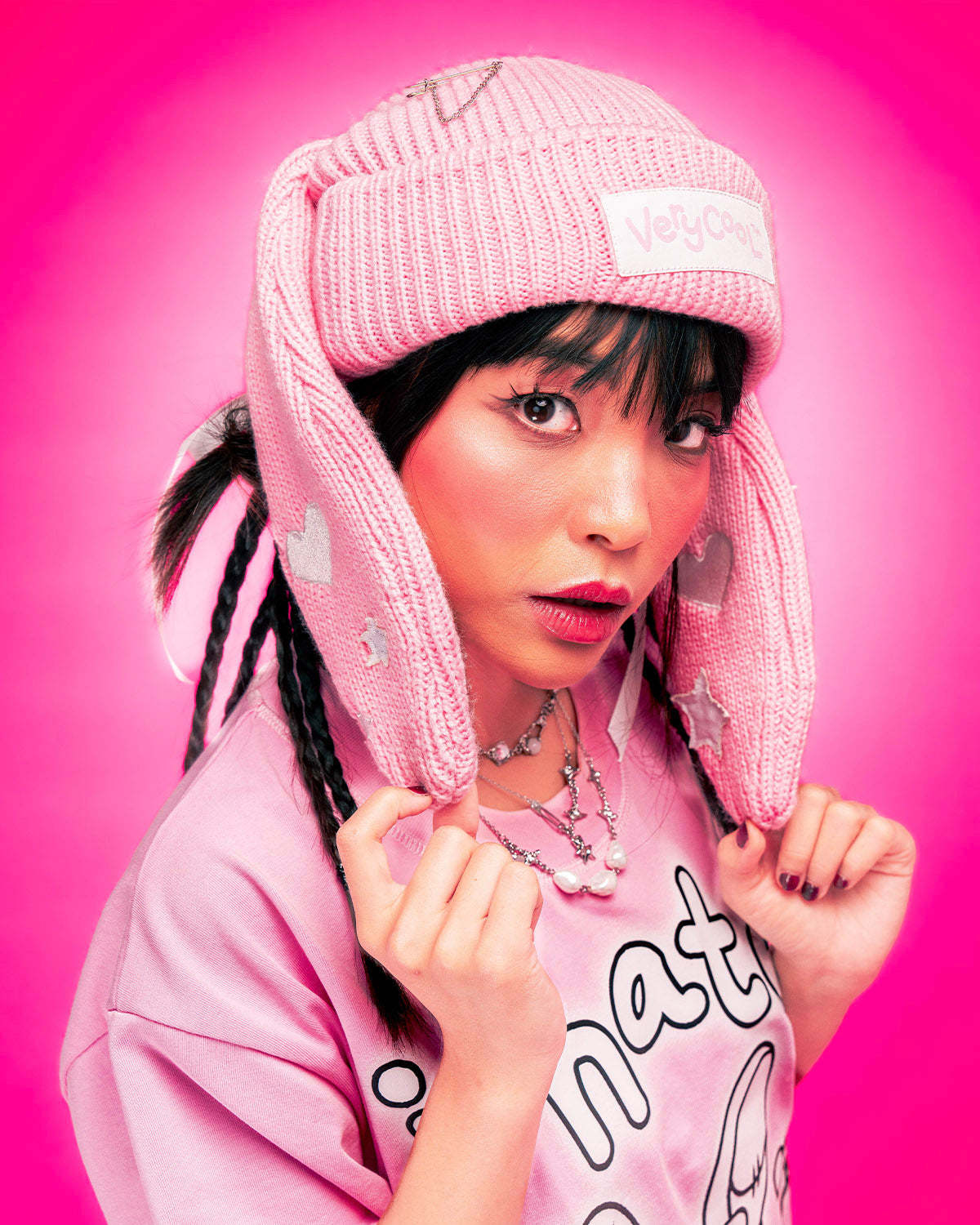  Pink Floppy Beanie-Coordom