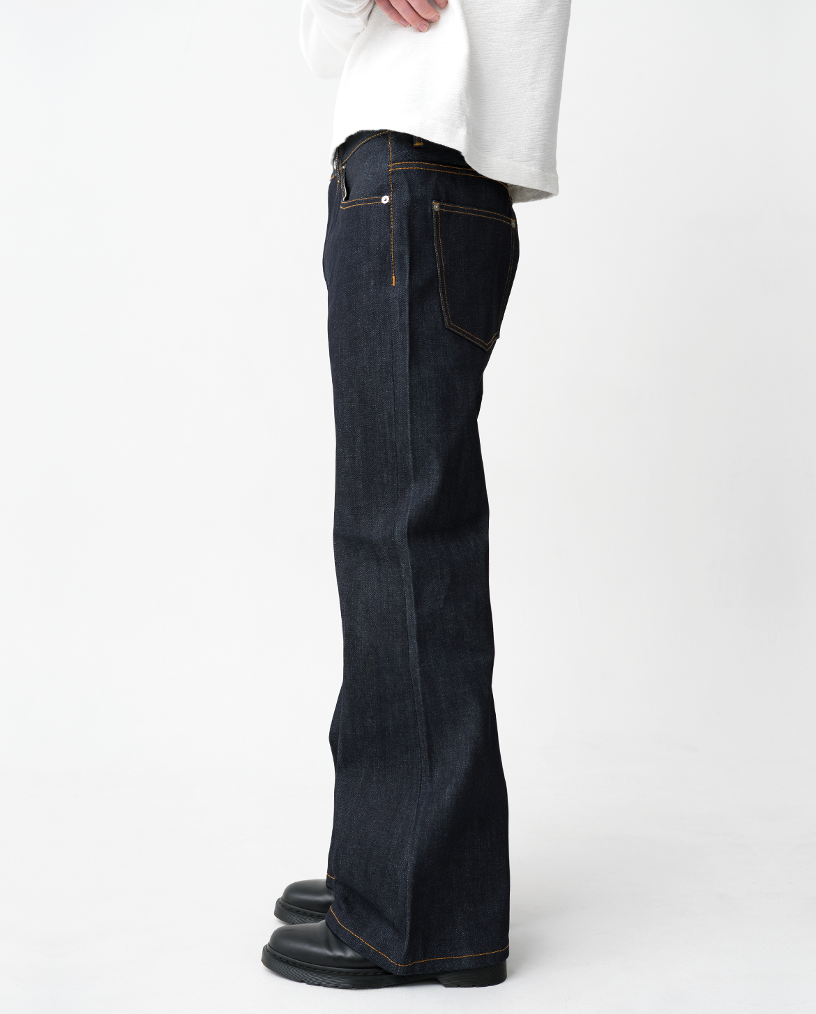 MENES Okayama Raw Selvedge Flared Jeans - Indigo-Coordom