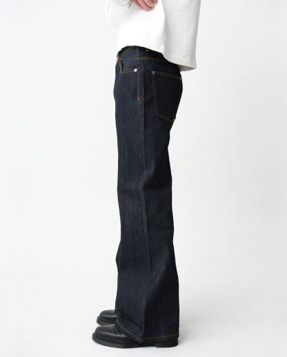 MENES Okayama Raw Selvedge Flared Jeans - Indigo-Coordom