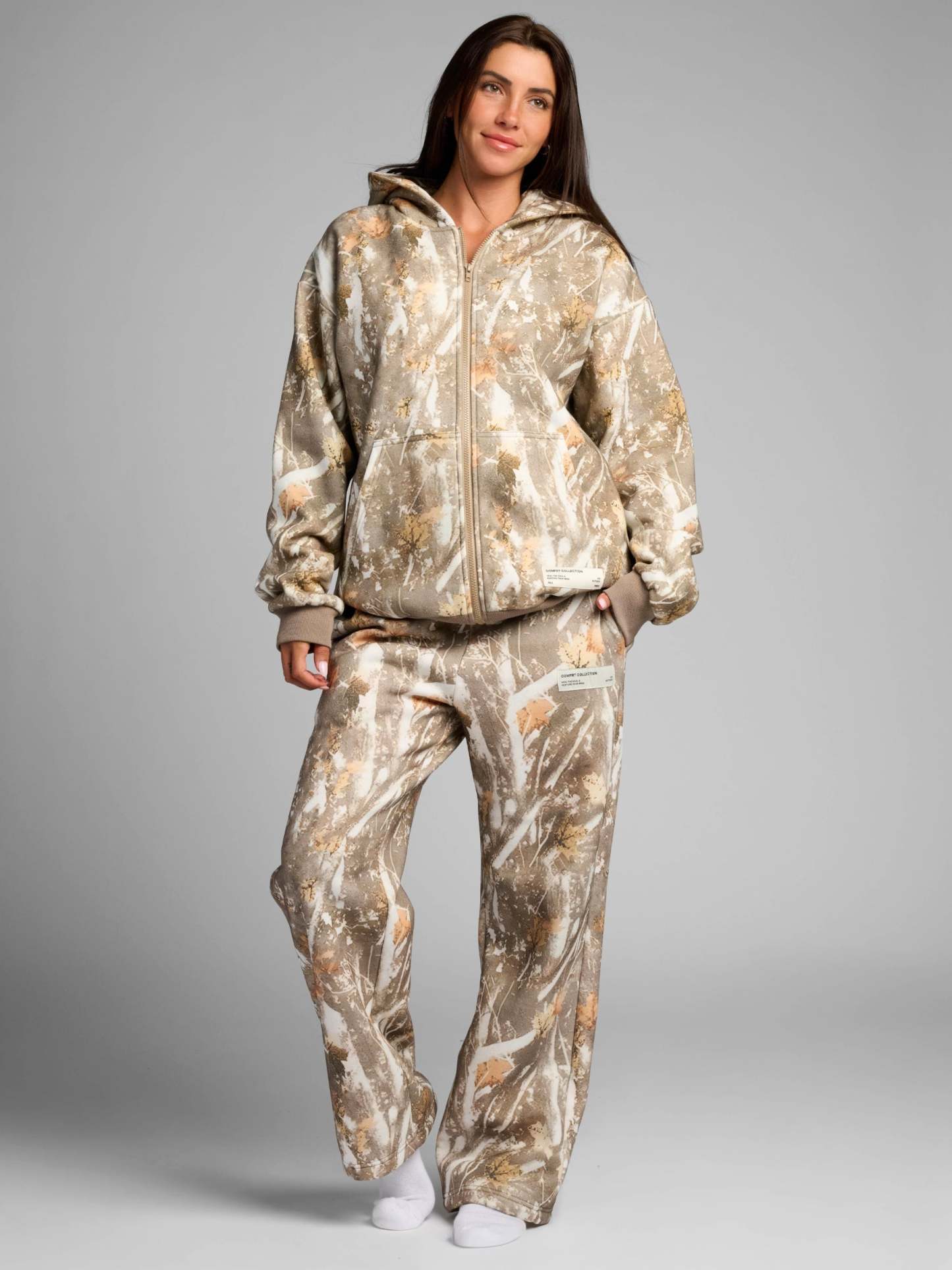 Camo Straight Leg Sweatpants|Streetwear Oversized Vintage Casual Wear-Coordom