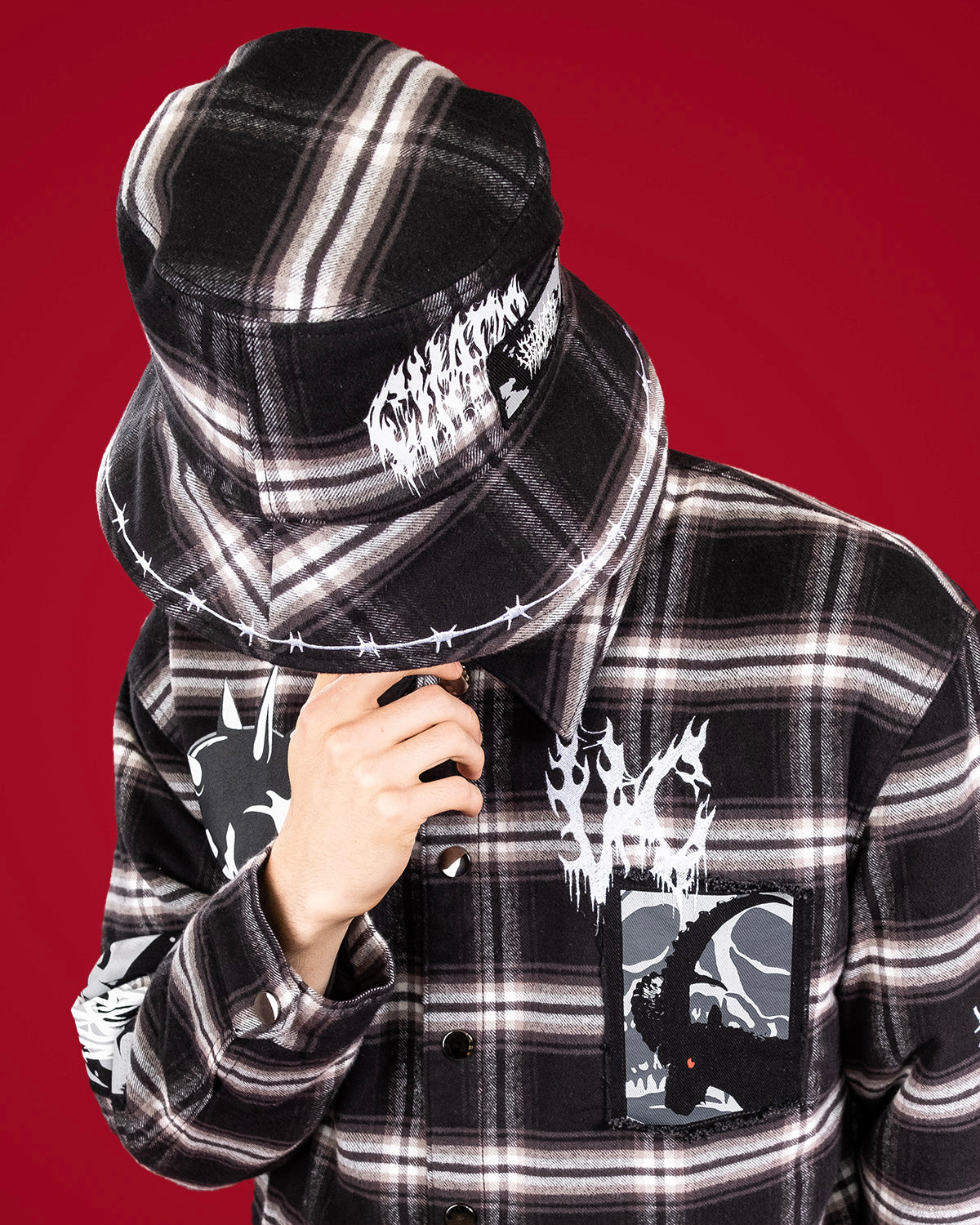  Plaid Pollution Bucket-Coordom