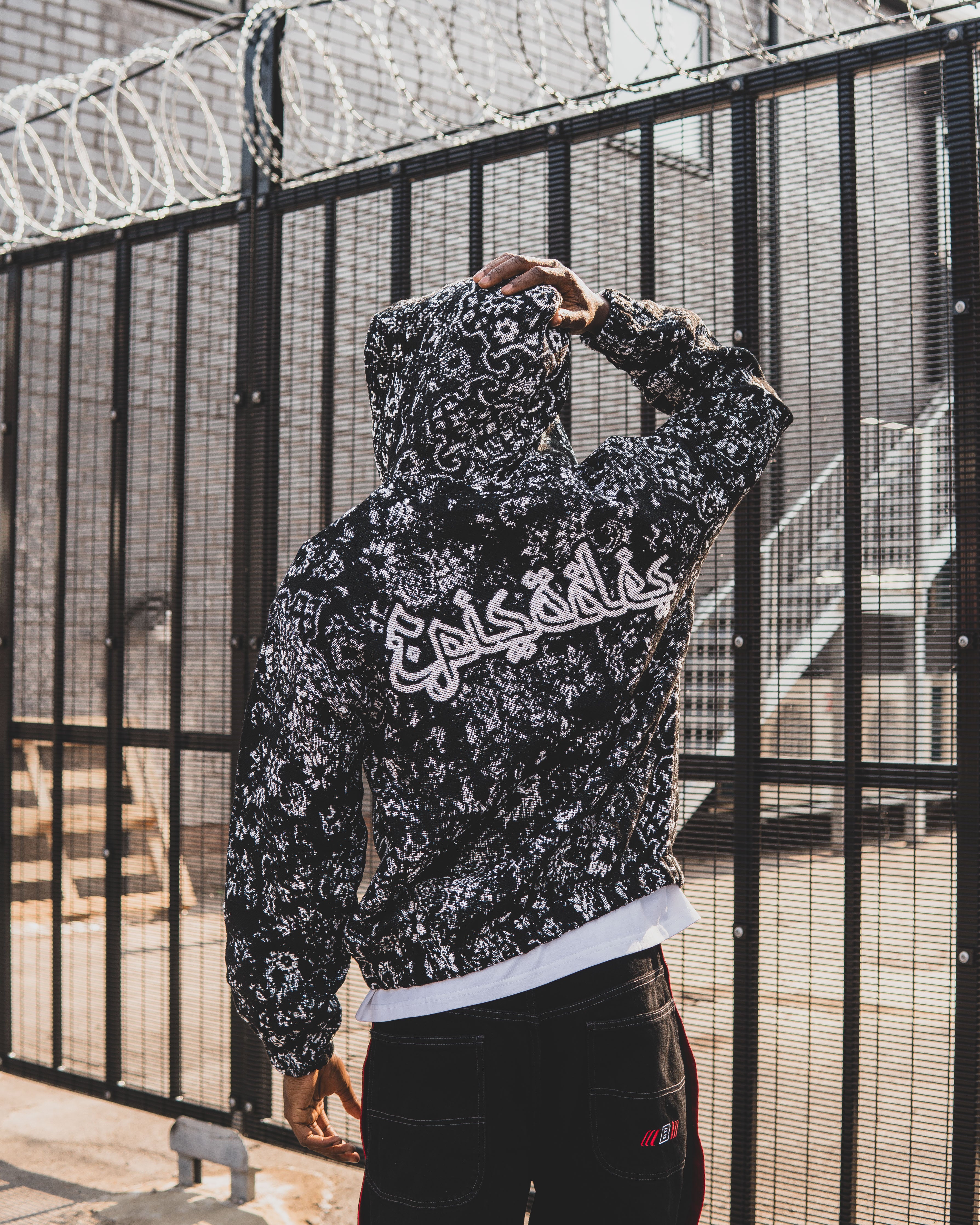BLAZE Tapestry Zip-Up Hoodie|Streetwear Oversized Vintage Casual Wear-Coordom