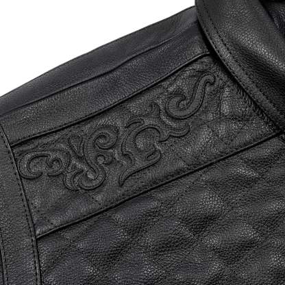 "western" leather Jacket-Coordom