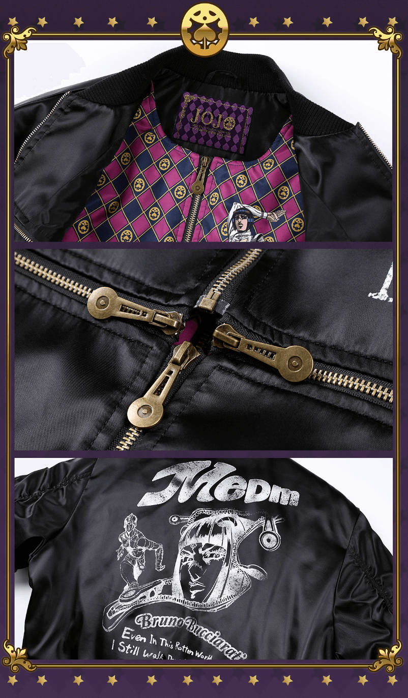 JOJO  Multi Zip Bomber Jacket-Coordom