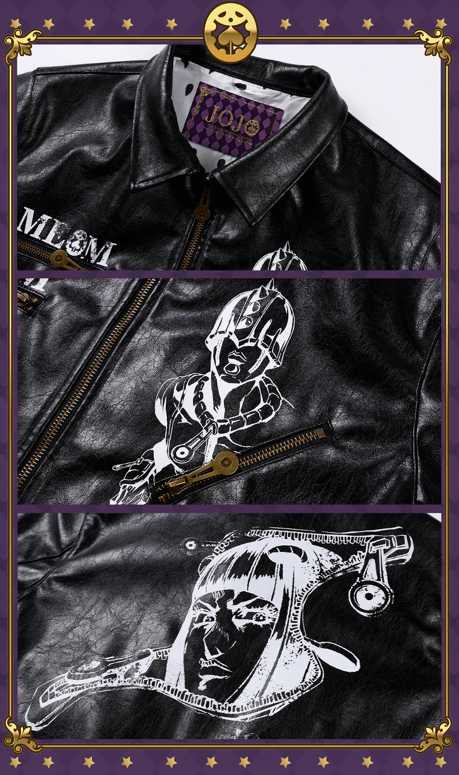 JOJO  PU Leather Biker Jacket-Coordom