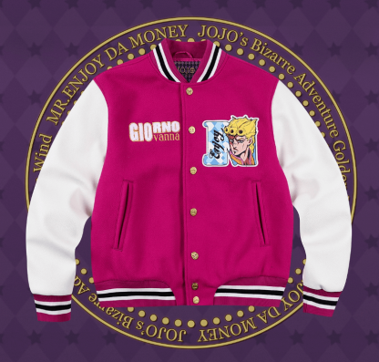 JOJO  Embroidered Patch Varsity Jacket-Coordom