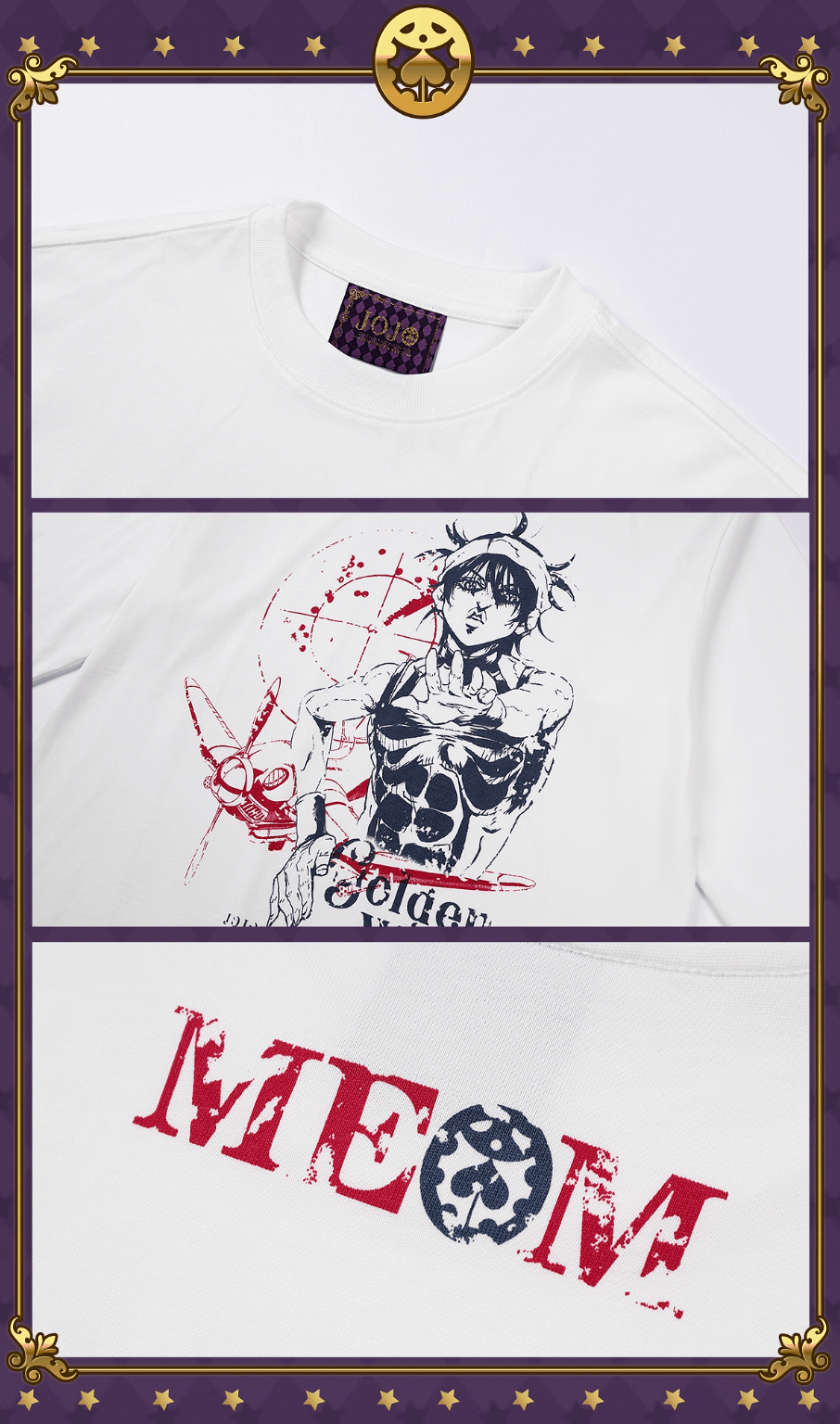 JOJO  Character Print Long Sleeve Tee-Coordom