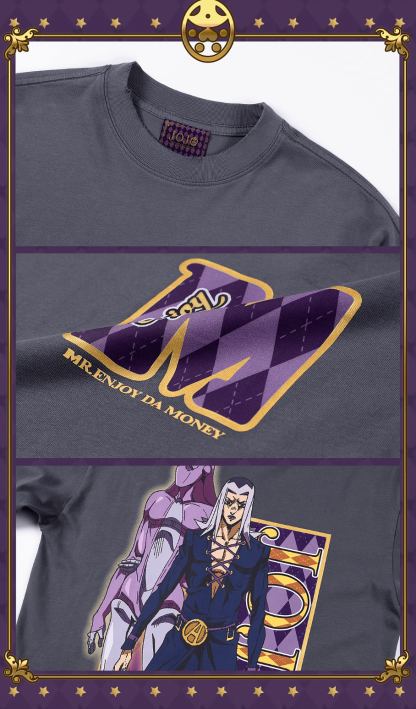 JOJO  Washed Distressed Character Print Long Sleeve Tee-Coordom