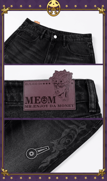 JOJO  Icon Embroidery Washed Distressed Jeans-Coordom