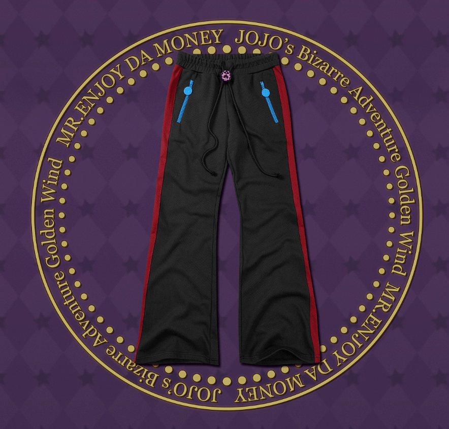 JOJO  Color Block Side Stripe Track Pants-Coordom