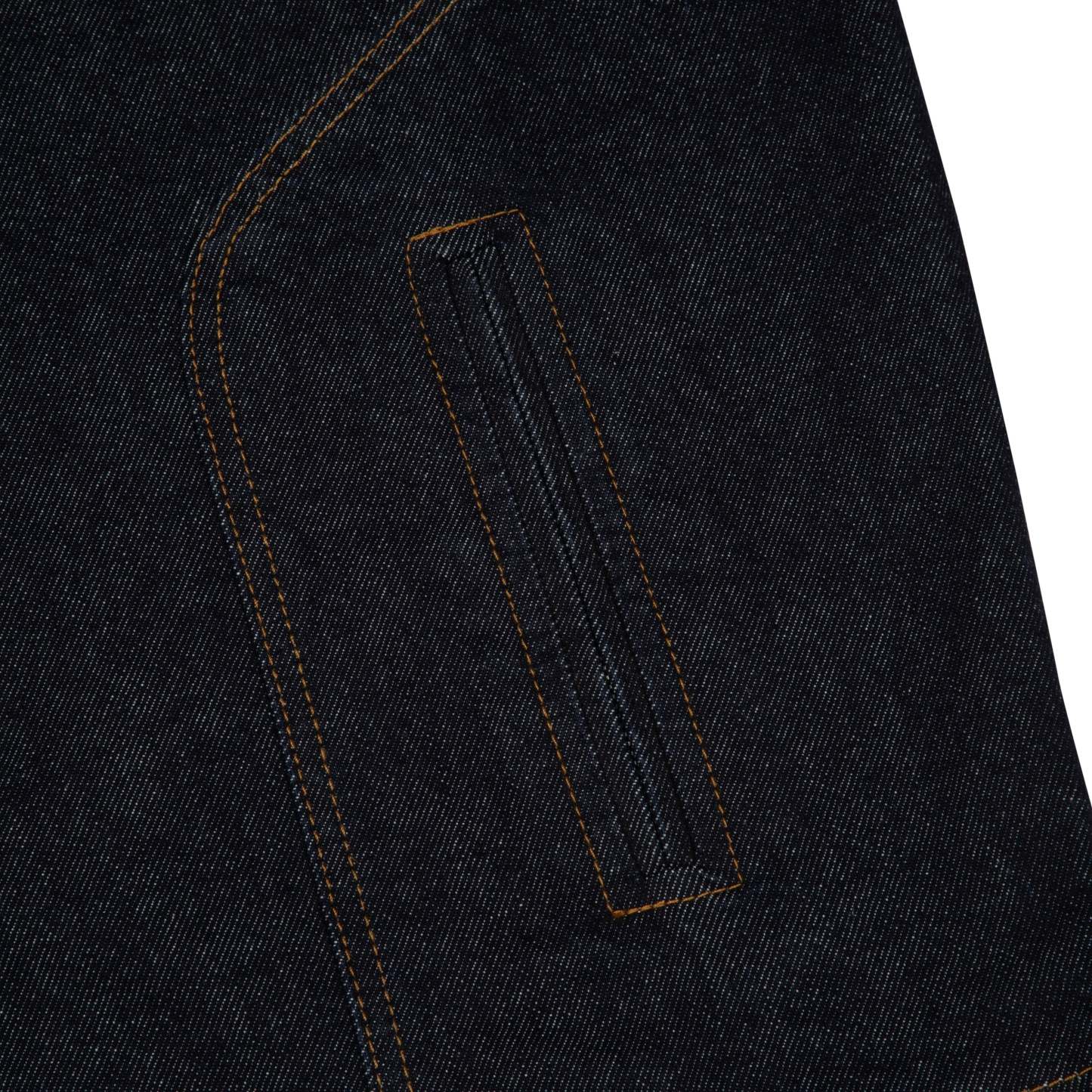 "hellboy" indigo raw denim Biker jacket-Coordom