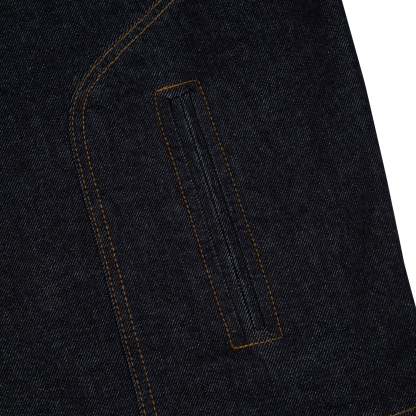 "hellboy" indigo raw denim Biker jacket-Coordom