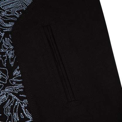 "hellboy" denim Biker jacket black-Coordom