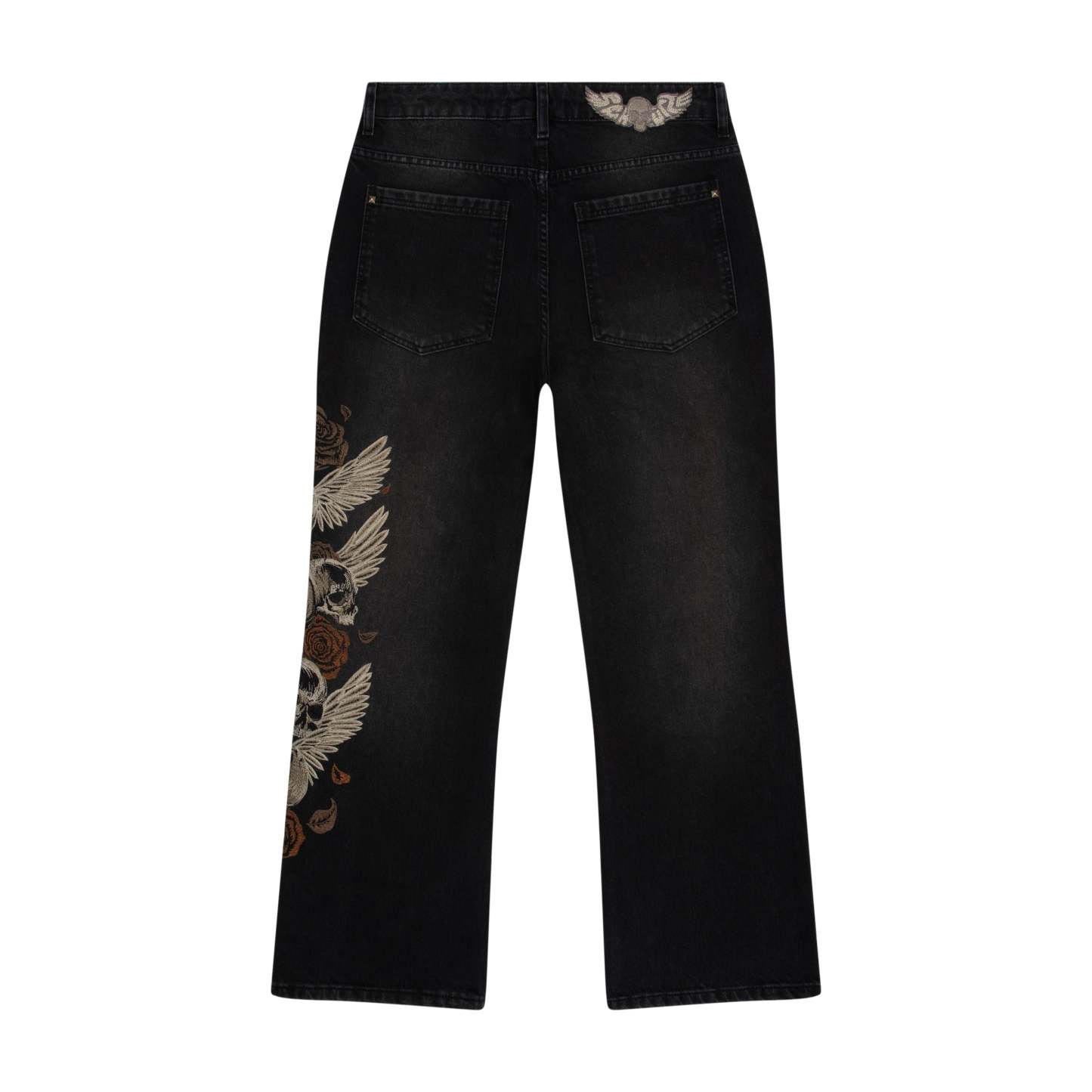 "hellboy" brown washed bootcut Denim-Coordom