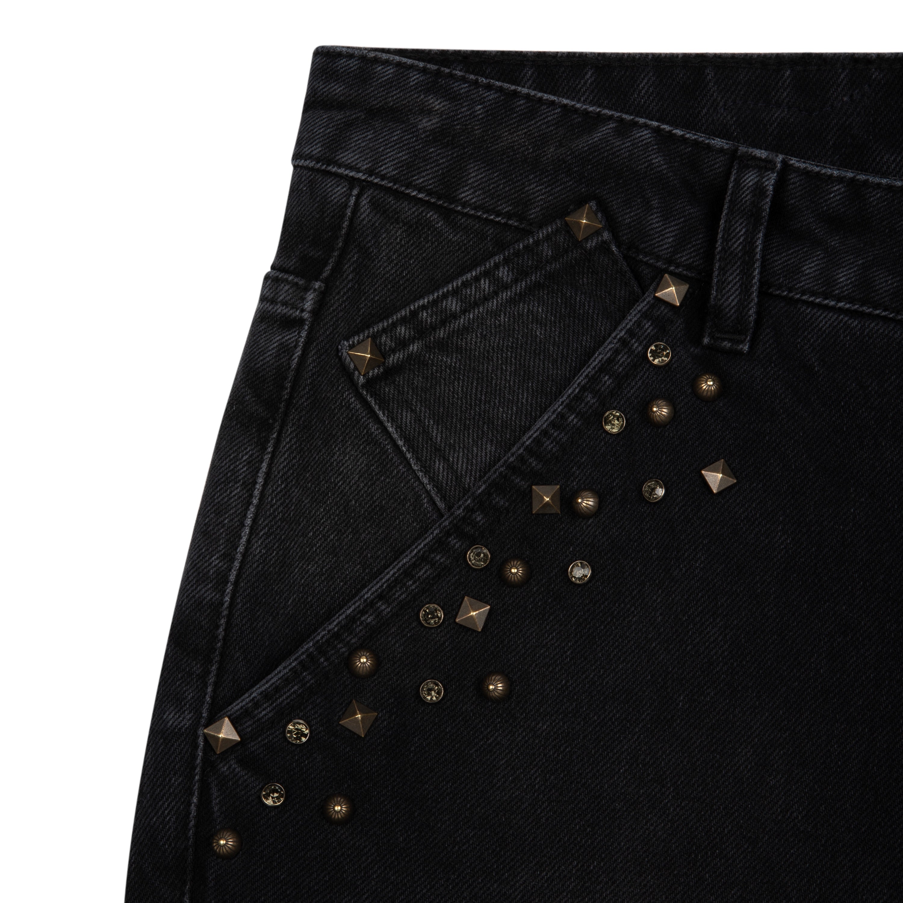"hellboy" brown washed bootcut Denim-Coordom