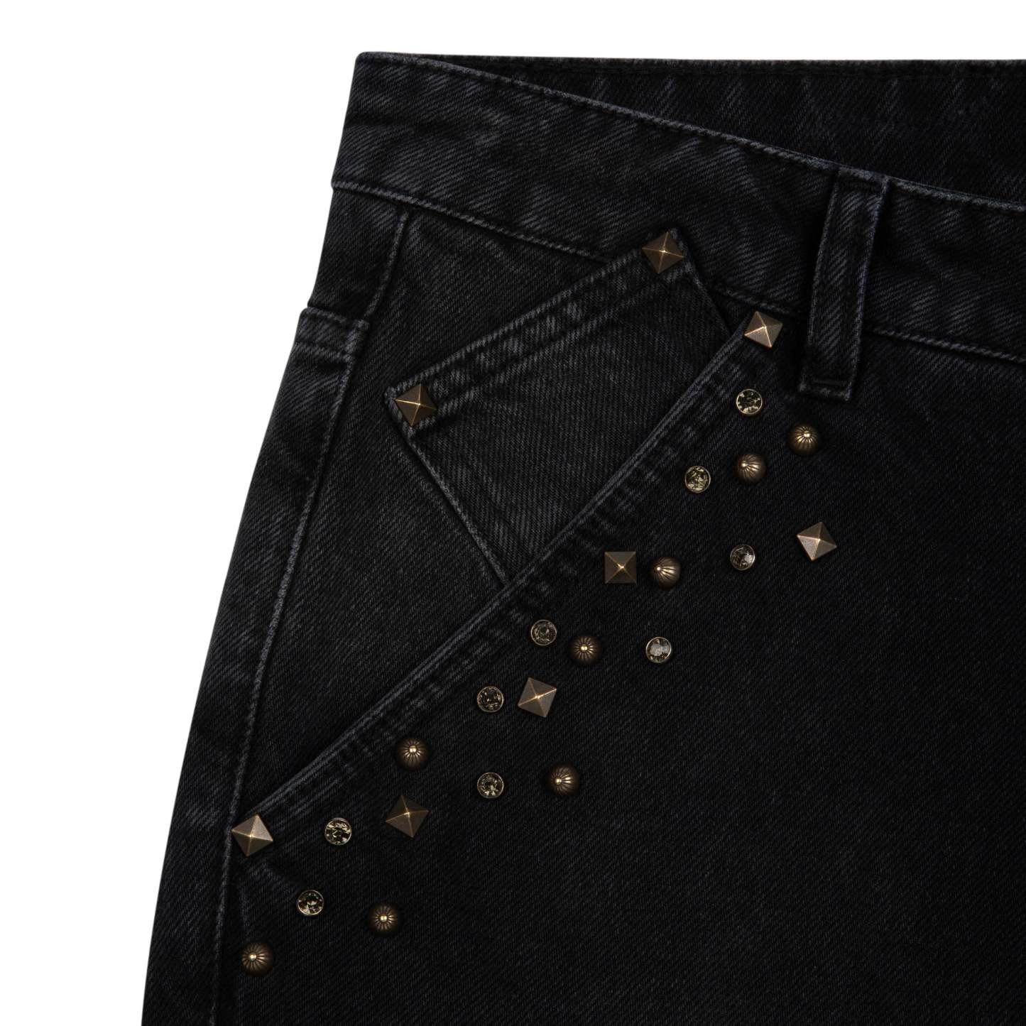 "hellboy" brown washed bootcut Denim-Coordom