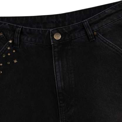 "hellboy" brown washed bootcut Denim-Coordom