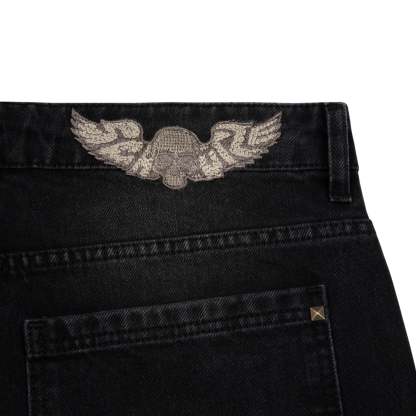 "hellboy" brown washed bootcut Denim-Coordom