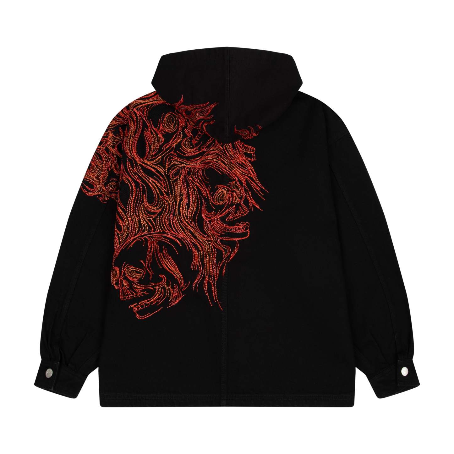 "hellboy" denim Jacket black-Coordom