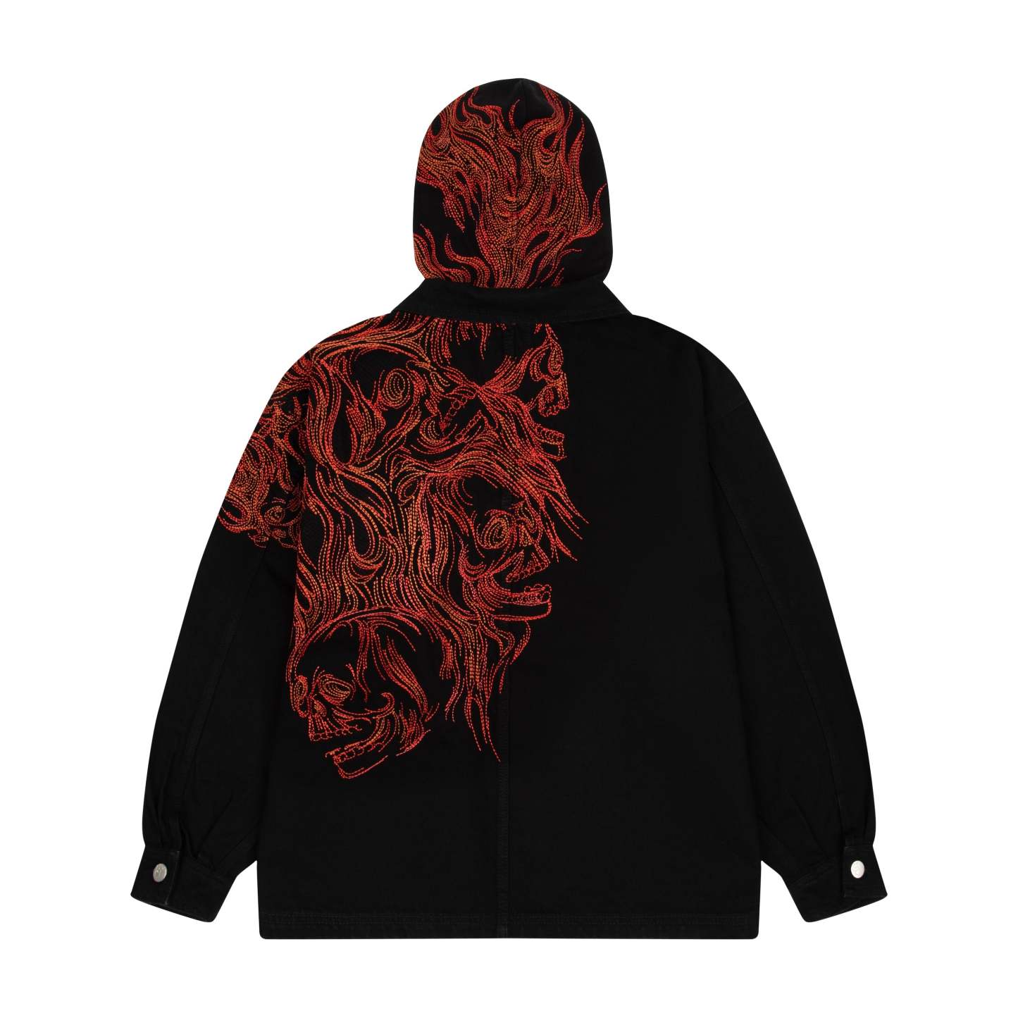 "hellboy" denim Jacket black-Coordom