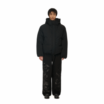 "yakuza" down Puffer jacket black-Coordom
