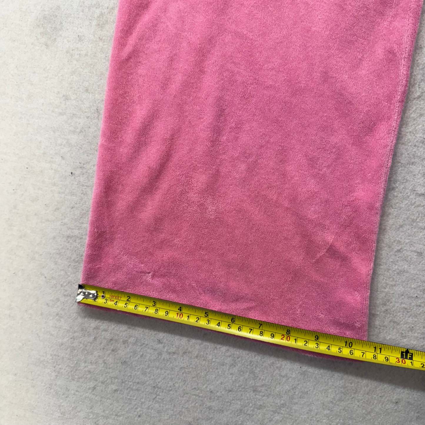 2003 Vintage Juicy Couture Women's Pink Terry Cloth Flared Track Pant Y2k Size L-Coordom